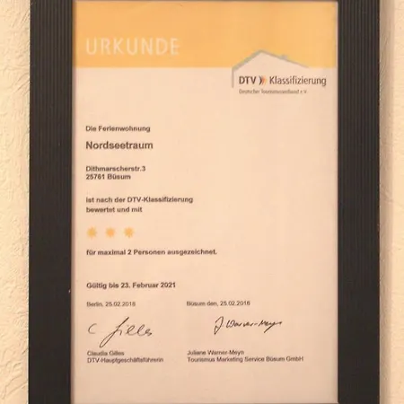 Ferienwohnung Nordseetraum 1 Lejlighed